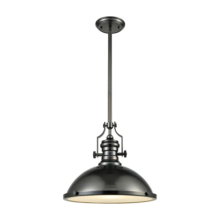 ELK Lighting Chadwick 1-Light Pendant, Black Nickel