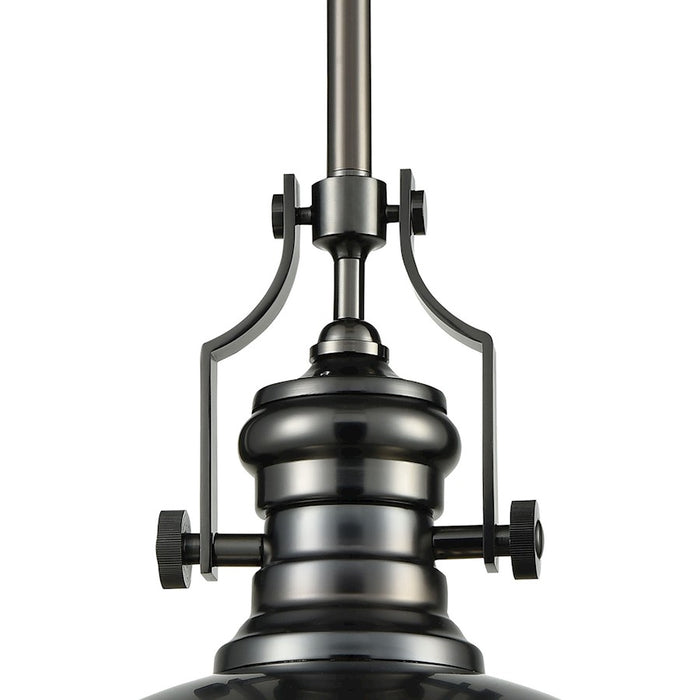 ELK Lighting Chadwick 1-Light Pendant, Black Nickel