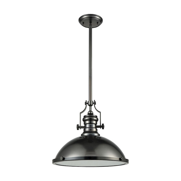 ELK Lighting Chadwick 1-Light Pendant, Black Nickel