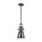 ELK Lighting Chadwick 1-Light Mini Pendant, Black Nickel