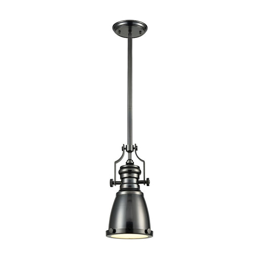 ELK Lighting Chadwick 1-Light Mini Pendant, Black Nickel