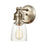 ELK Lighting Chadwick Wall Sconce Light, Satin Nickel/Seedy Glass