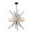 ELK Lighting Xenia 5-Light Chandelier, Beige Fabric Shade