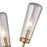 ELK Lighting Xenia 4-Light Wall Lamp, Matte Gold/Seedy Glass