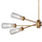 ELK Lighting Xenia 6-Light Chandelier, Matte Gold/Seedy Glass