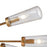 ELK Lighting Xenia 6-Light Chandelier, Matte Gold/Seedy Glass