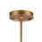 ELK Lighting Xenia Chandelier, Matte Gold/Seedy Glass