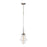 ELK Lighting Gramercy 1-Light 10" Mini Pendant, Polished Nickel/Clear