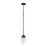 ELK Lighting Gramercy 1-Light 7" Mini Pendant, oil rubbed Bronze/Clear