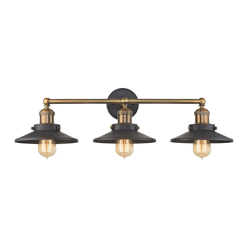 ELK Lighting English Pub 2-Light Vanity Lamp, Brass & Graphite/Metal