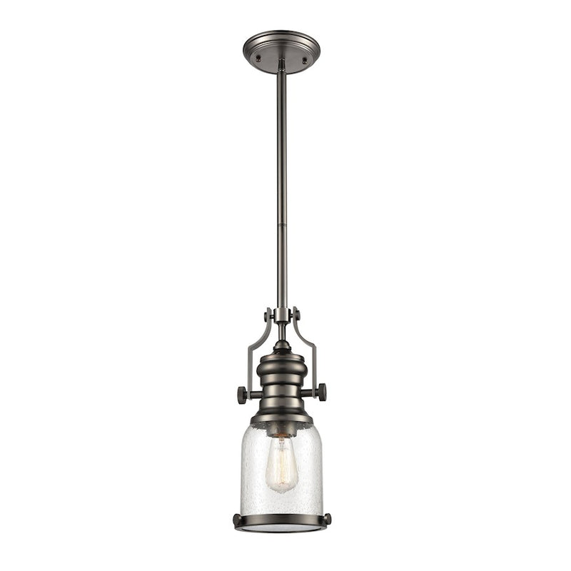 ELK Lighting Chadwick 1-Light Mini Pendant, Ribbed
