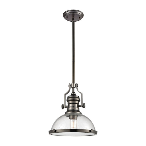 ELK Lighting Chadwick 1-Light Dome Pendant, Seeded