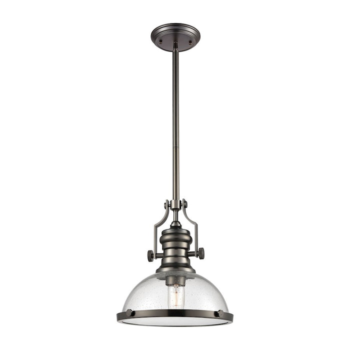 ELK Lighting Chadwick 1-Light Dome Pendant, Seeded