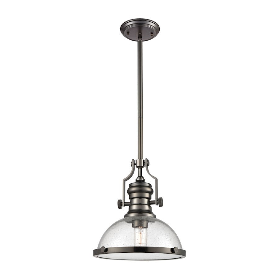 ELK Lighting Chadwick 1-Light Dome Pendant, Seeded