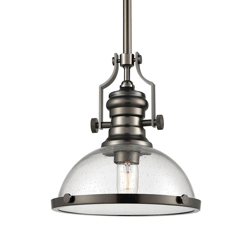 ELK Lighting Chadwick 1-Light Dome Pendant, Seeded