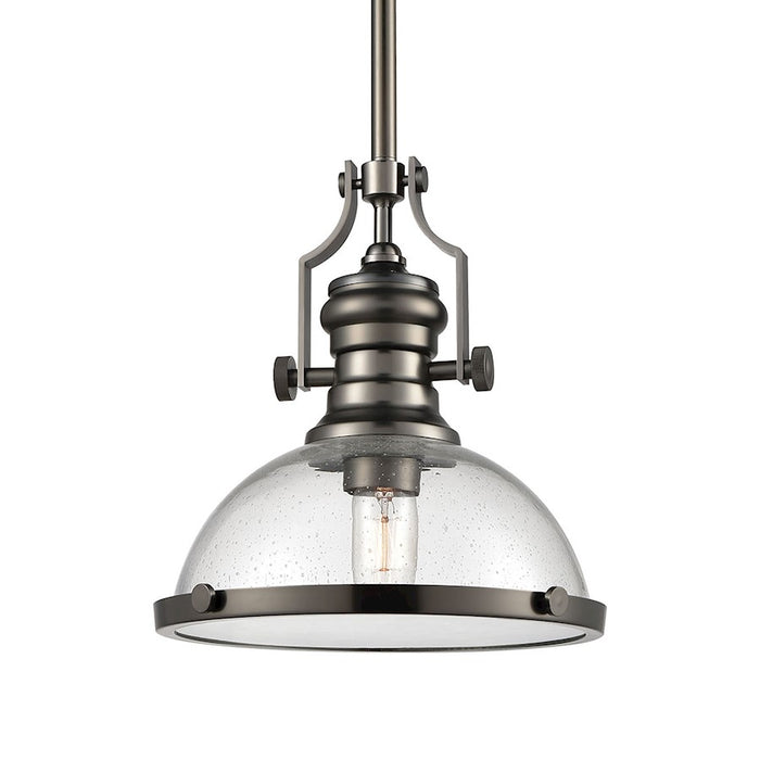 ELK Lighting Chadwick 1-Light Dome Pendant, Seeded