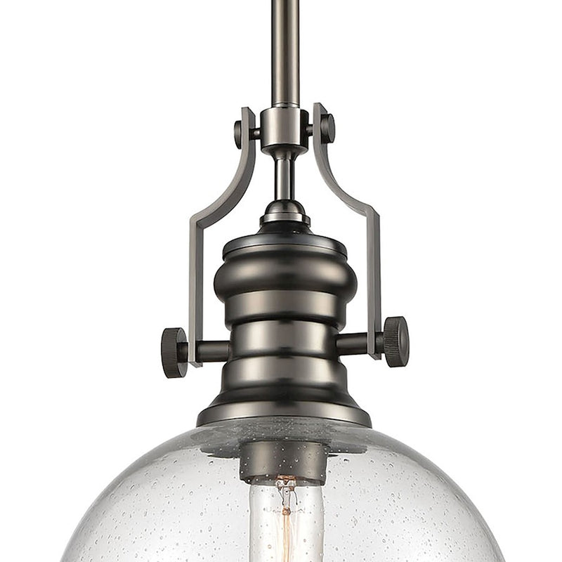 ELK Lighting Chadwick 1-Light Dome Pendant, Seeded
