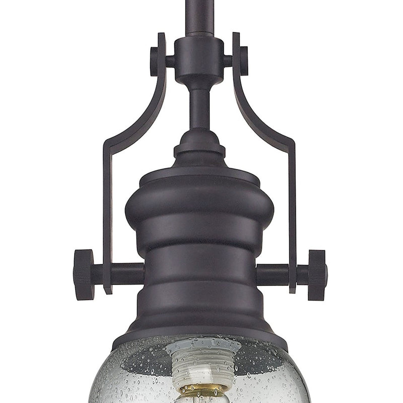 ELK Lighting Chadwick 1-Light Mini Pendant, Seeded
