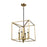 ELK Lighting Mandeville 4-Light Chandelier, Bronze and Satin Brass