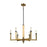 ELK Lighting Mandeville Chandelier, Bronze and Satin Brass