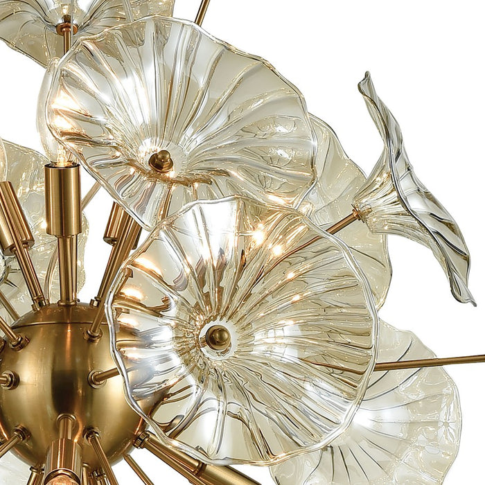 ELK Lighting Vershire 12-Light Chandelier, Clear