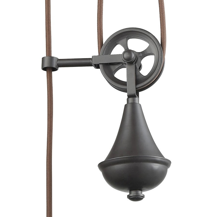 ELK Lighting Spindle Wheel 1-Light Adjustable Pendant