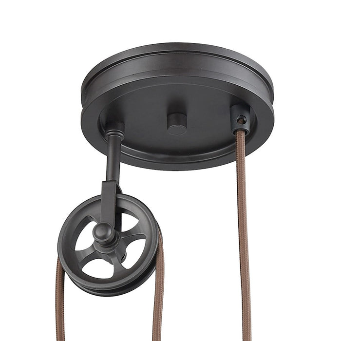 ELK Lighting Spindle Wheel 1-Light Adjustable Pendant