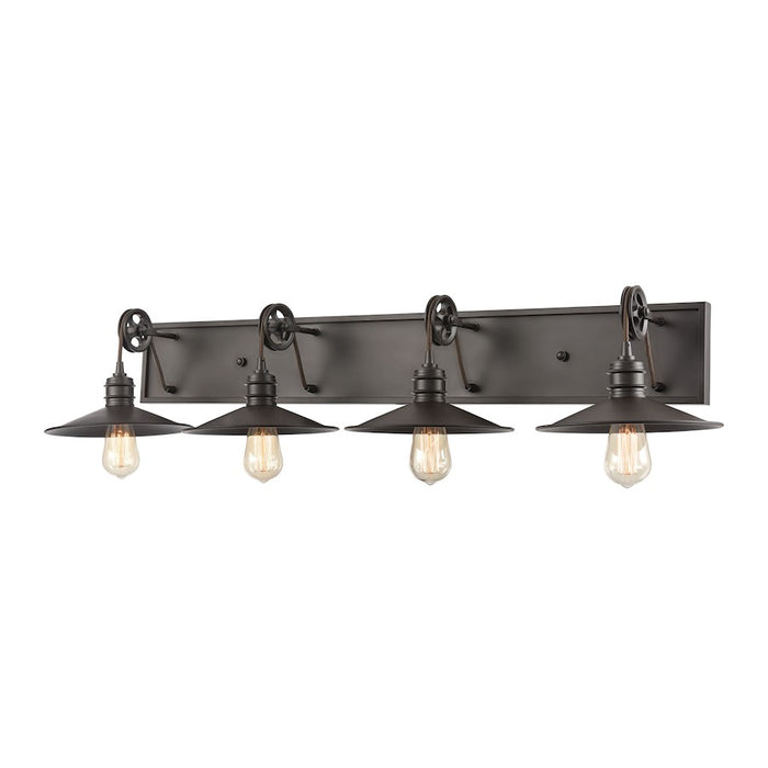 ELK Lighting Spindle Wheel Vanity Light, Oil Rubbed Bronze