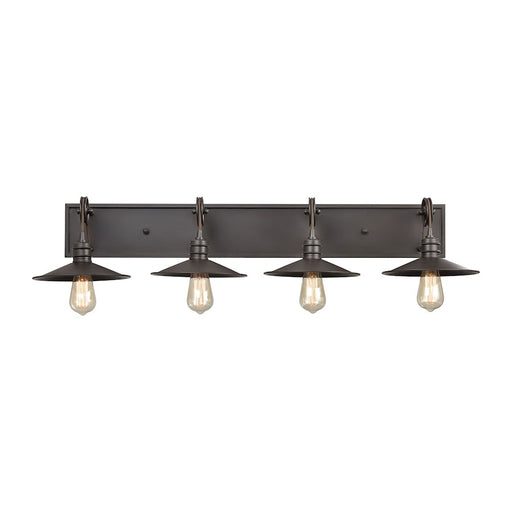 ELK Lighting Spindle Wheel Vanity Light, Oil Rubbed Bronze