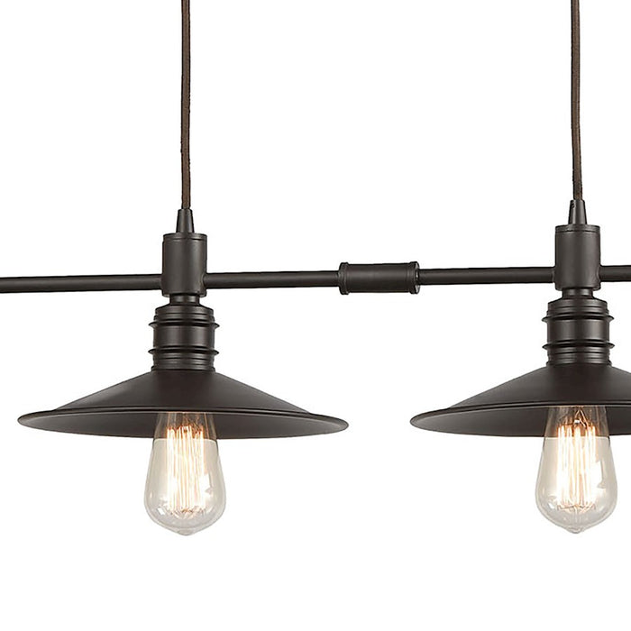ELK Lighting Spindle Wheel Island Light, Oil Rubbed Bronze