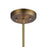 ELK Lighting Brandon 1-Light Mini Pendant, Classic Brass
