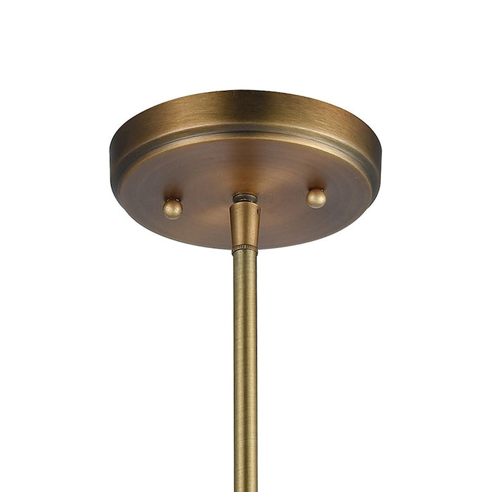 ELK Lighting Brandon 1-Light Mini Pendant, Classic Brass