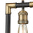 ELK Lighting Lisbon 1-Light Mini Pendant, Classic Brass and Bronze