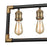 ELK Lighting Lisbon 5-Light Linear Chandelier, Classic Brass & Bronze