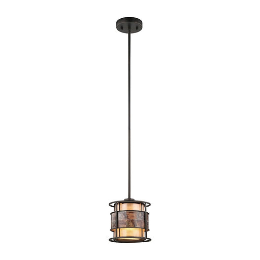 ELK Lighting Tremont 1-Light Mini Pendant, Bronze/Brown