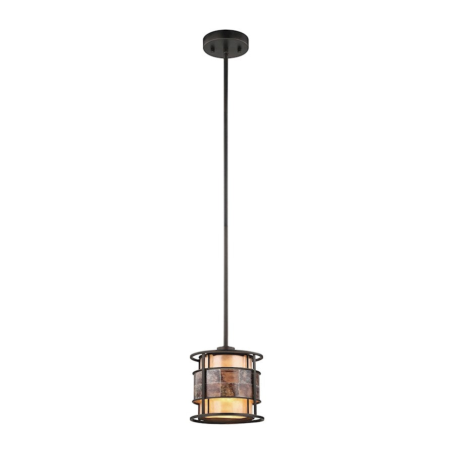 ELK Lighting Tremont 1-Light Mini Pendant, Bronze/Brown