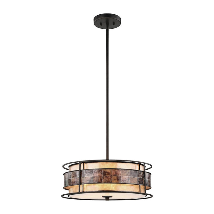 ELK Lighting Tremont 3-Light 18" Chandelier, Bronze/Brown