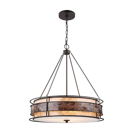ELK Lighting Tremont 3-Light 24" Chandelier, Bronze/Brown