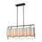ELK Lighting Stratus 4-Light Chandelier, Bronze/Bone Tiffany Glass