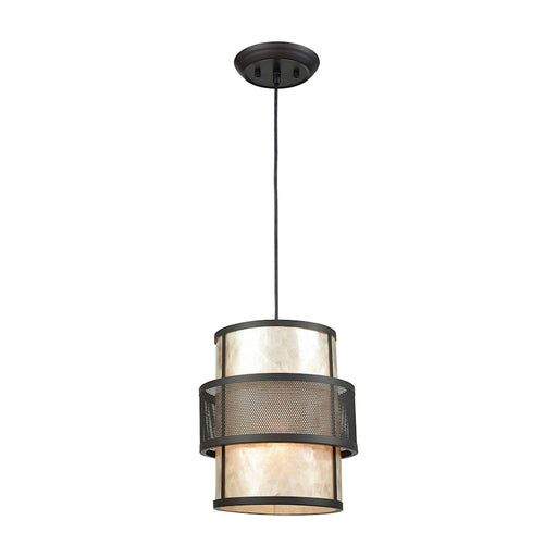 ELK Lighting Beckley 1-Light 10" Mini Pendant, Bronze