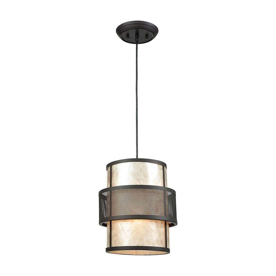 ELK Lighting Beckley 1-Light 10" Mini Pendant, Bronze