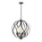 ELK Lighting Daisy Chandelier, Midnight Bronze/Clear Glass