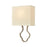 ELK Lighting Lanesboro 1-Light Sconce, Dusted Silver/White Fabric