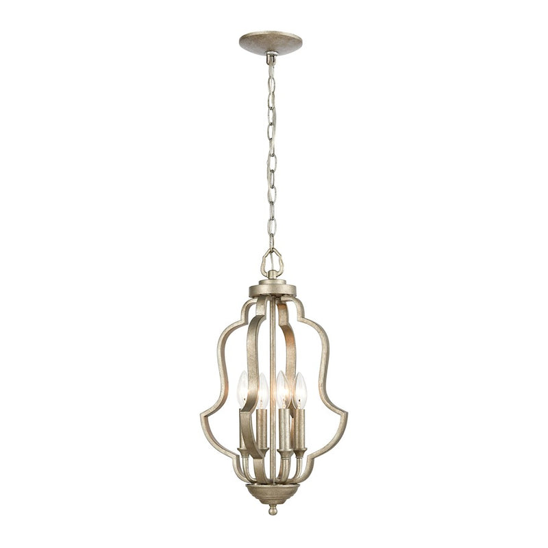 ELK Lighting Lanesboro Pendant, Dusted Silver