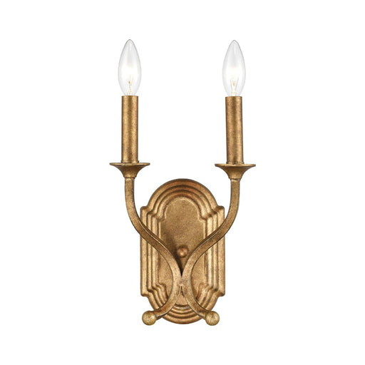 ELK Lighting Wembley 2-Light Sconce, Antique Gold