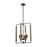 ELK Lighting Zinger 4-Light Pendant, Oil Rubbed Bronze and Aspen