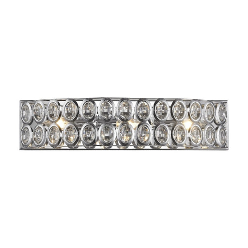 ELK Lighting Tessa Vanity Sconce, Chrome/Clear Crystal