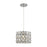 ELK Lighting Tessa 1-Light Mini Pendant, Polished Chrome/Clear Crystal