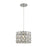 ELK Lighting Tessa 1-Light Mini Pendant, Chrome/Crystal, Adapter