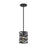 ELK Lighting Vorticy 1-Light Mini Pendant, Bronze/Metal Cage